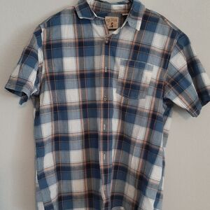 RedHead Blue and White Checkered Men's Shirt